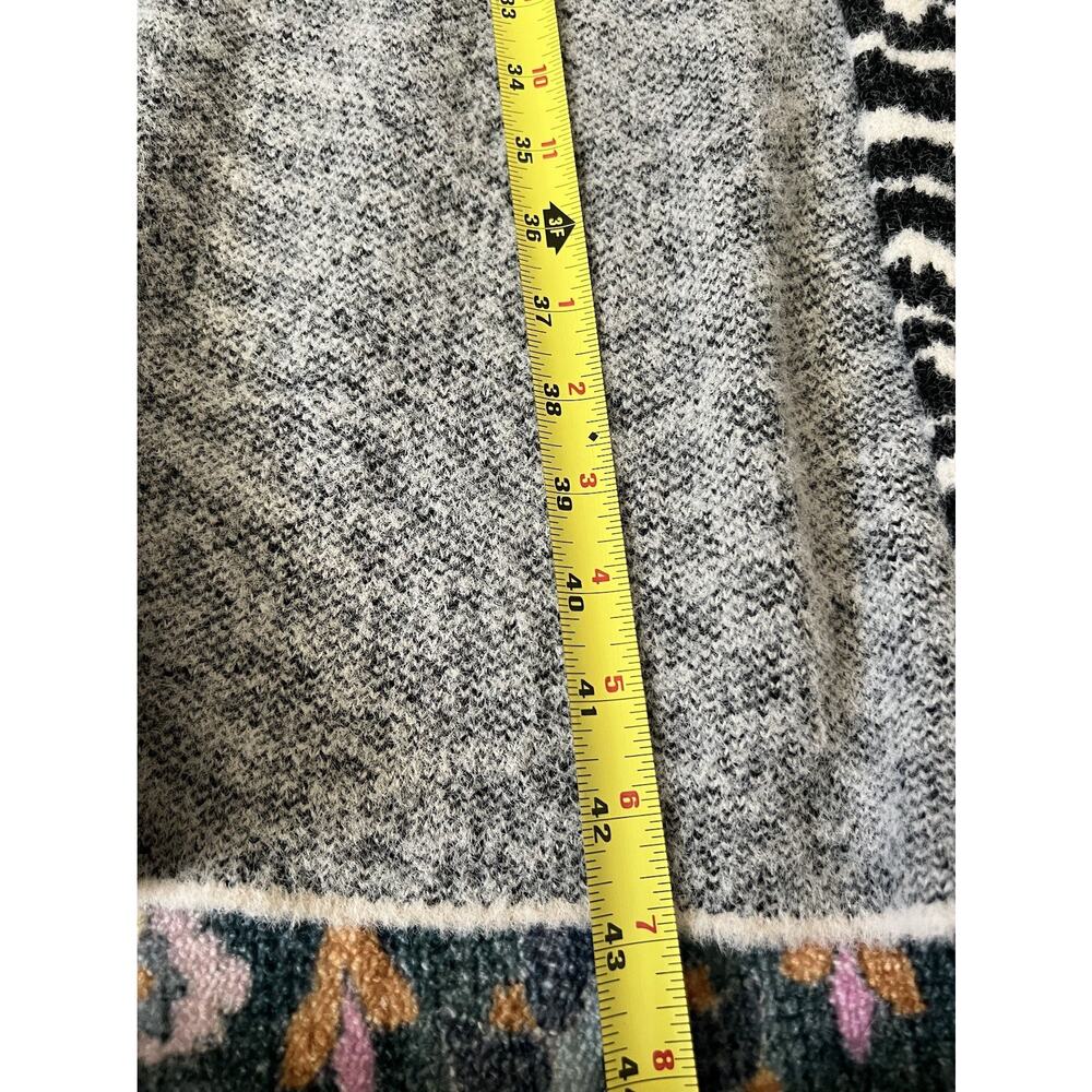 SINCERELY JULES Animal Print Knit Open Front Maxi Length Duster Cardigan XL NWT - Picture 9 of 9